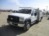 2006 Ford F550 Crew-Cab S/A Utility Truck,