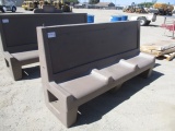 High Backed Plastic Bench