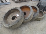 (4) Solid Skid Steer Tires