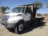 2005 International 4300 S/A Flatbed Utility Truck,