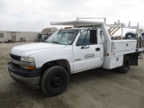 2002 Chevrolet 3500 Flatbed Utility Truck,