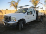 2002 Ford F450 XL Extended-Cab Flatbed Truck,