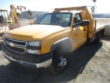 2006 Chevrolet 3500 Flatbed Utility Truck,