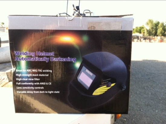 Unused Auto Darkening Welding Helmet