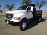 2000 Ford F750XL S/A Dump Truck,