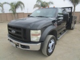 2008 Ford F550XL SD Crew-Cab Flatbed Truck,