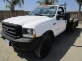 2004 Ford F550XL SD Flatbed Truck,