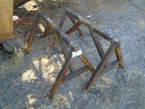 (2) Metal Saw Horse Stands