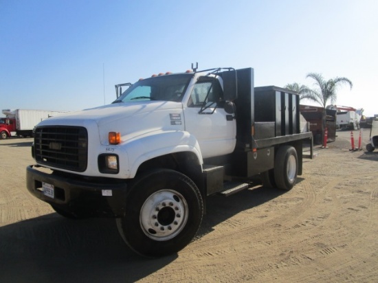 2002 GMC C6500 S/A Flatbed Truck,