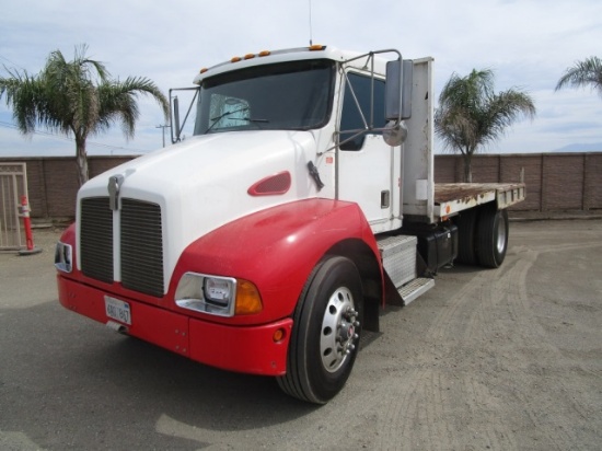 Kenworth T300 S/A Flatbed Truck,