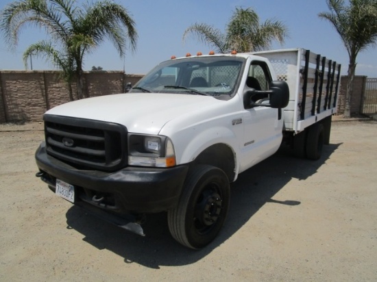 2003 Ford F550 XL SD Flatbed Truck,
