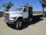 1999 Ford F800 S/A Flatbed Truck,