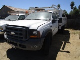 2006 Ford F450 XL Flatbed Utility Truck,