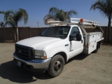 2002 Ford F350 SD Utility Flatbed Truck,