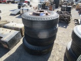 (4) 10.00-20 Rims & Tires