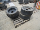 (4) 33 x 12-18 Equipment Tires & Wheels