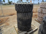 (4) Equipment Tires & Wheels