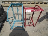 (2) Metal Barrel Carts