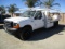 2001 Ford F550 SD Flatbed Utility Truck,
