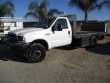 2002 Ford F550 SD Flatbed Truck,