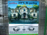 Unused 20' Bi-Parting Wrought Iron Gate