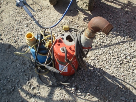 (2) Electric Submersible Water Pumps