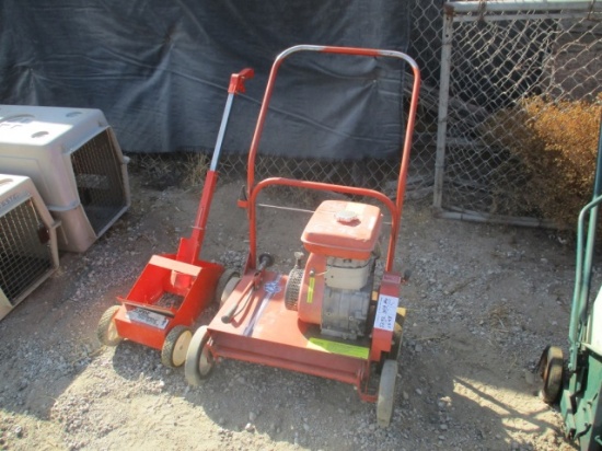 Gas Powered Lawn Comber & Paint Striper Cart