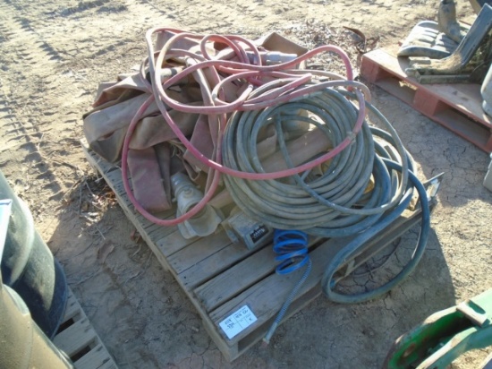 Pallet Of Misc Hoses, Hose & Reel,