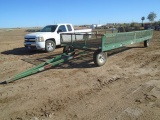 Ag Flat Bed Trailer W/Caged Sides,