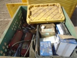 Crate Of Misc Ag Farming Supplies