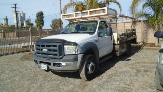 2006 Ford F450 Flatbed Utility Truck,