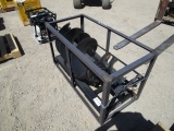 New Unused Skid Steer Auger Attachment,