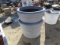 (2) 3' Round Fiberglass Pots