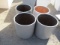 (4) Fiberglass Pots