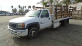 2005 GMC 3500 S/A Flatbed Truck,