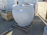 (1) Round Fiberglass Pots,