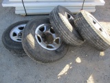 (4) LT235/80R 17 Tires & 8-Lug Wheels