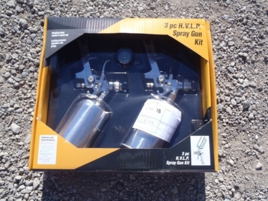 Unused 3-Piece Air Spray Gun Kit