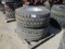 (2) Michelin 445/65R 22.5 Tires & Alcoa Rims