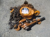 1 1/2 Ton Chain Hoist W/ 1 1/2 Ton Magna Coffin