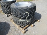 (2) 445/50D Equipment Tires & Rims