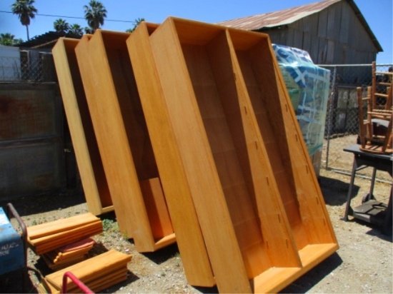 (7) 4' x 7' Wood Book Cases
