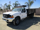 2000 Ford F550 Flatbed Dump Truck,