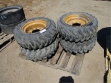 Lot Of (4) 10-16.5 Skid Steer Tires & Rims