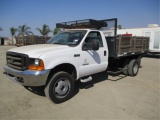 2000 Ford F550 Flatbed Dump Truck,