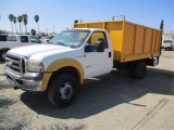 2005 Ford F550 XLT S/A Flatbed Debris Truck,