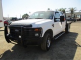 2008 Ford F350 Crew-Cab Flatbed Truck,