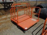 (2) Rolling Metal Material Carts