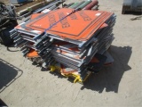 Lot Of Misc Traffic Signs & Barricades