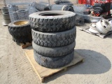 (4) Stabil Forklift Rims & Tires